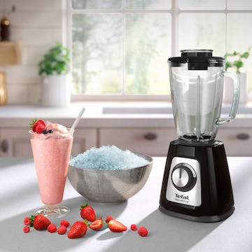 Tefal BlendForce 2 Επιτραπέζιο Μπλέντερ για Smoothies με Γυάλινη Κανάτα 1.75 lt 800W Μαύρο