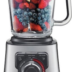 Tefal Perfectmix+ Επιτραπέζιο Μπλέντερ για Smoothies με Γυάλινη Κανάτα 2 lt 1200W Inox