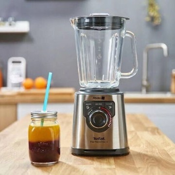 Tefal Perfectmix+ Επιτραπέζιο Μπλέντερ για Smoothies με Γυάλινη Κανάτα 2 lt 1200W Inox