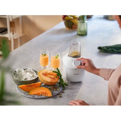 Philips 3000 Series Επιτραπέζιο Μπλέντερ για Smoothies με Πλαστική Κανάτα 1.9 lt 450W Λευκό