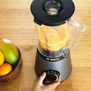 Bosch Serie 4 Επιτραπέζιο Μπλέντερ με Κανάτα Tritan 1.5 lt 1200W Ασημί