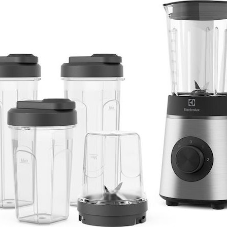 Electrolux Create 4 Επιτραπέζιο Μπλέντερ με Πλαστική Κανάτα 1 lt 350W Inox