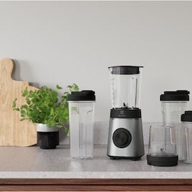 Electrolux Create 4 Επιτραπέζιο Μπλέντερ με Πλαστική Κανάτα 1 lt 350W Inox