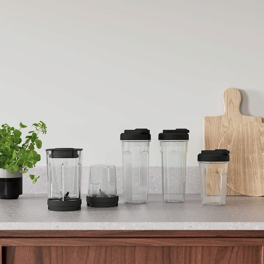 Electrolux Create 4 Επιτραπέζιο Μπλέντερ με Πλαστική Κανάτα 1 lt 350W Inox