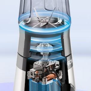 Bosch Serie 2 Personal Μπλέντερ με Κανάτα Tritan 600 ml 450W Ασημί