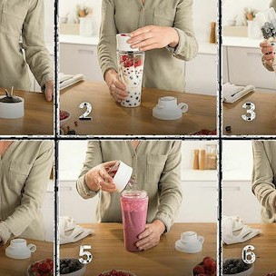 Bosch Serie 2 Personal Μπλέντερ με Κανάτα Tritan 600 ml 450W Ασημί