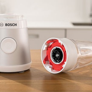 Bosch Serie 2 Personal Μπλέντερ με Κανάτα Tritan 600 ml 450W Ασημί