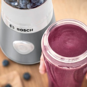 Bosch Serie 2 Personal Μπλέντερ με Κανάτα Tritan 600 ml 450W Ασημί