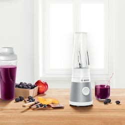 Bosch Serie 2 Personal Μπλέντερ με Κανάτα Tritan 600 ml 450W Ασημί