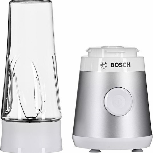 Bosch Serie 2 Personal Μπλέντερ με Κανάτα Tritan 600 ml 450W Ασημί