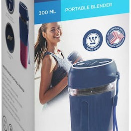 Westinghouse Φορητό Μπλέντερ με Πλαστική Κανάτα 300 ml Μπλε WKBEFE3003BU