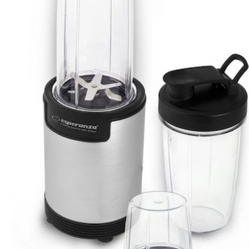 Esperanza Nutri Bomb Personal Μπλέντερ με Πλαστική Κανάτα 800 ml 900W Inox
