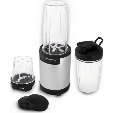 Esperanza Nutri Bomb Personal Μπλέντερ με Πλαστική Κανάτα 800 ml 900W Inox