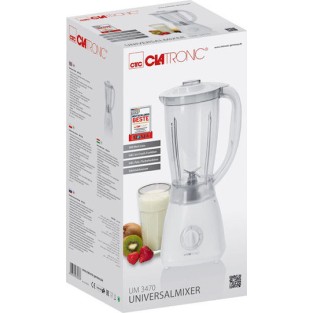 Clatronic UM 3470 Επιτραπέζιο Μπλέντερ με Πλαστική Κανάτα 1.5 lt 500W Λευκό