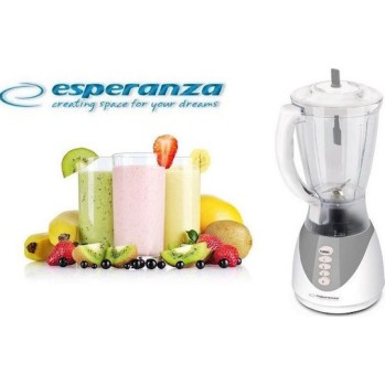 Esperanza Pina Colada Επιτραπέζιο Μπλέντερ με Πλαστική Κανάτα 1.5 lt 500W Λευκό