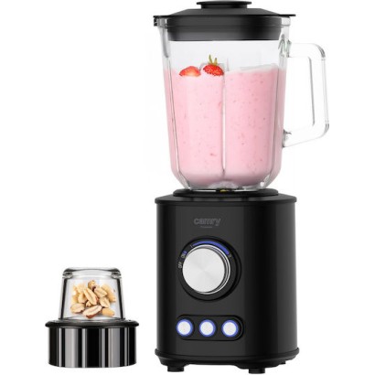 Camry Επιτραπέζιο Μπλέντερ με Γυάλινη Κανάτα 1.5 lt 1800W Μαύρο CR4088
