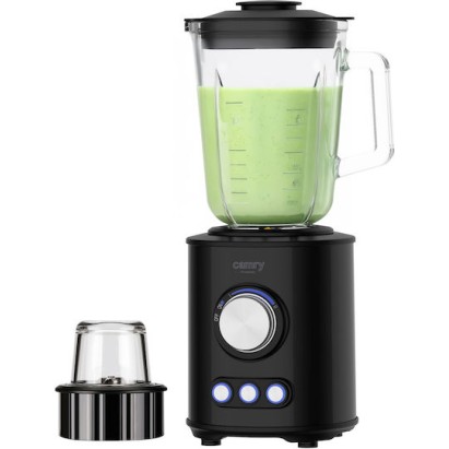 Camry Επιτραπέζιο Μπλέντερ με Γυάλινη Κανάτα 1.5 lt 1800W Μαύρο CR4088