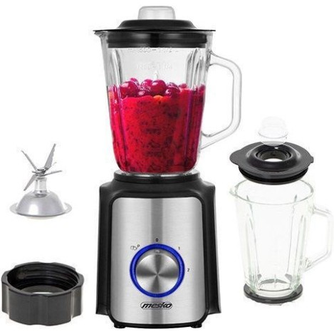 Mesko MS 4080 Επιτραπέζιο Μπλέντερ με Γυάλινη Κανάτα 1.5 lt 1200W Μαύρο