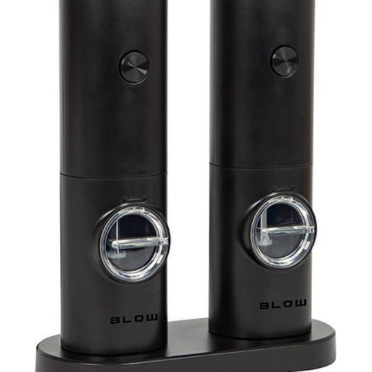 KING Hoff Ηλεκτρικός Μύλος Αλατιού Κεραμικός σε Μαύρο Χρώμα