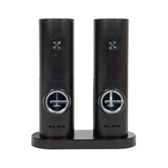 KING Hoff Ηλεκτρικός Μύλος Αλατιού Κεραμικός σε Μαύρο Χρώμα