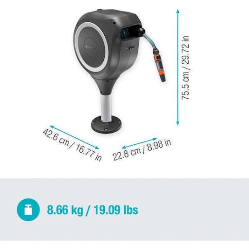 Gardena Αυτόματη Ανέμη Ποτίσματος Τοίχου με Λάστιχο 20m