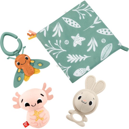 Fisher Price Πανάκι Μωρού So Many Senses Hallo Baby Set Πολύχρωμο