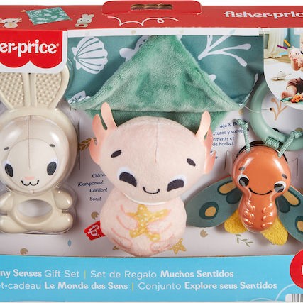 Fisher Price Πανάκι Μωρού So Many Senses Hallo Baby Set Πολύχρωμο