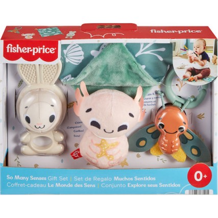 Fisher Price Πανάκι Μωρού So Many Senses Hallo Baby Set Πολύχρωμο