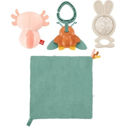 Fisher Price Πανάκι Μωρού So Many Senses Hallo Baby Set Πολύχρωμο