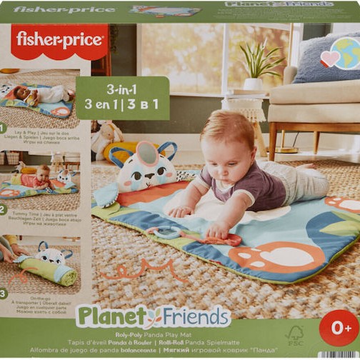 Mattel Χαλάκι Δραστηριοτήτων Planet Friends Rolypoly Panta Play Mat Πολύχρωμο για Νεογέννητα (MxΠxΥ) 71.12x71.12x2cm