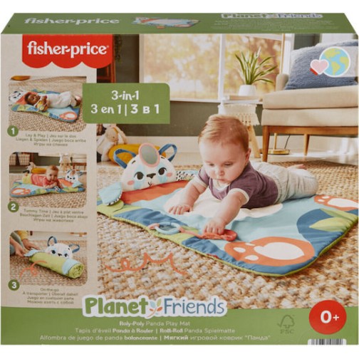 Mattel Χαλάκι Δραστηριοτήτων Planet Friends Rolypoly Panta Play Mat Πολύχρωμο για Νεογέννητα (MxΠxΥ) 71.12x71.12x2cm
