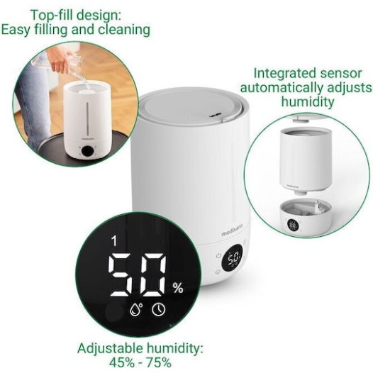 Medisana Υγραντήρας Υπερήχων 25W για Χώρους 20m²