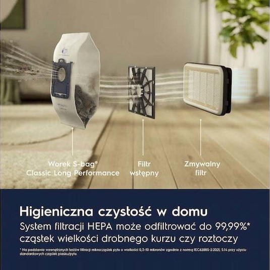Electrolux EB31C1DB Ηλεκτρική Σκούπα 650W με Σακούλα 3lt Μπλε