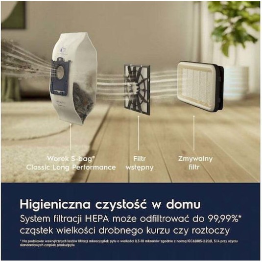 Electrolux EB31C1DB Ηλεκτρική Σκούπα 650W με Σακούλα 3lt Μπλε