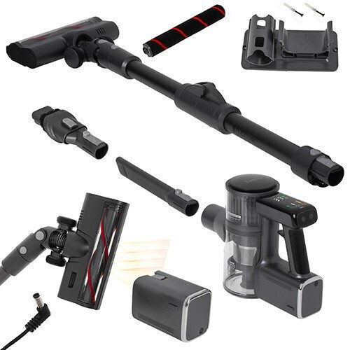 Camry Επαναφορτιζόμενη Σκούπα 2 σε 1 Stick & Χειρός 29.6V Μαύρη CR 7063