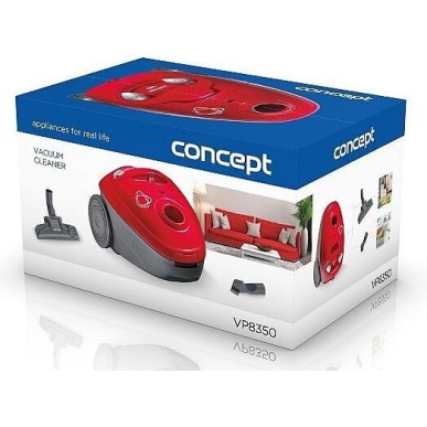 Concept Bello Ηλεκτρική Σκούπα 700W με Σακούλα 1.8lt Κόκκινη