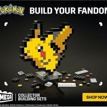 Mega Bloks Τουβλάκια Pokemon για 3+ Ετών 400τμχ