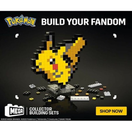 Mega Bloks Τουβλάκια Pokemon για 3+ Ετών 400τμχ