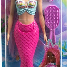 Barbie Κούκλα Touch of Magic Mermaid Long Hair για 3+ Ετών 17εκ.