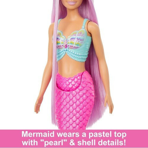 Barbie Κούκλα Touch of Magic Mermaid Long Hair για 3+ Ετών 17εκ.