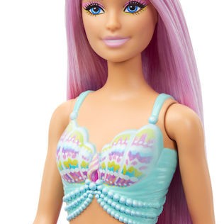 Barbie Κούκλα Touch of Magic Mermaid Long Hair για 3+ Ετών 17εκ.