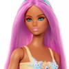 Barbie Mermaid with Colorful Hair, Tails and Headband Accessories Κούκλα Dreamtopia Γοργόνα Με Σομόν Ουρά για 3+ Ετών