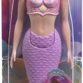 Barbie Mermaid with Colorful Hair, Tails and Headband Accessories Κούκλα Dreamtopia Purple για 3+ Ετών 30εκ.