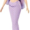Barbie Mermaid with Colorful Hair, Tails and Headband Accessories Κούκλα Dreamtopia Purple για 3+ Ετών 30εκ.