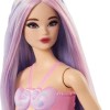 Barbie Mermaid with Colorful Hair, Tails and Headband Accessories Κούκλα Dreamtopia Purple για 3+ Ετών 30εκ.