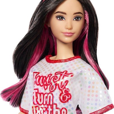 Barbie Twist Κούκλα Fashionistas 214, Red Mess Dress για 3+ Ετών