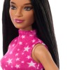 Barbie Fashionistas Κούκλα Fashionistas 215 With Black Straight Hair & Iridescent Skirt για 3+ Ετών