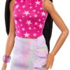 Barbie Fashionistas Κούκλα Fashionistas 215 With Black Straight Hair & Iridescent Skirt για 3+ Ετών