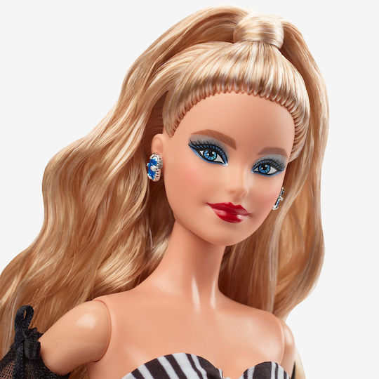 Barbie 65th Anniversary Collectible Doll Κούκλα with Blonde Hair and Black and White Gown για 3+ Ετών 28εκ.