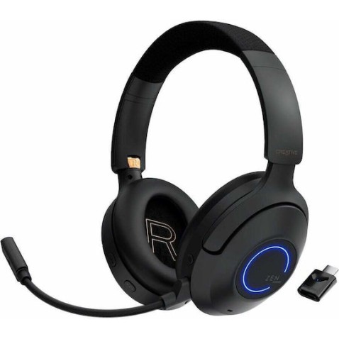 Creative Zen Hybrid Pro Classic Ασύρματα / Ενσύρματα Over Ear Ακουστικά με 100 ώρες Λειτουργίας Μαύρα